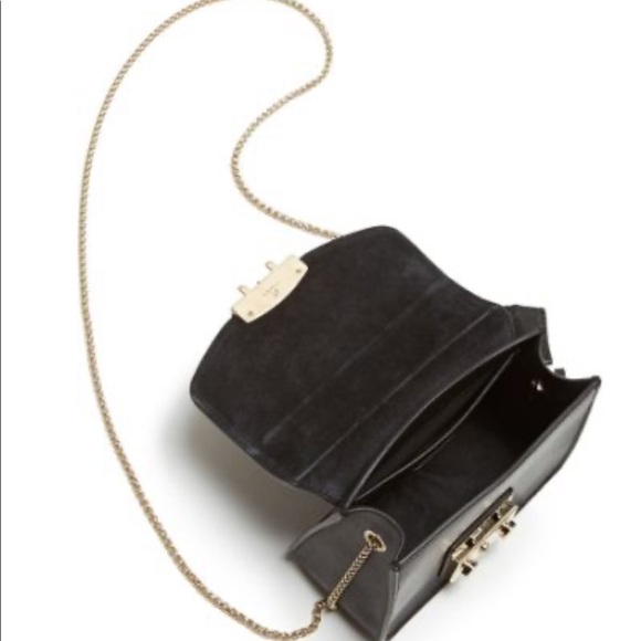 FURLA Women's Metropolis Mini Cross Body - Black - Picture 4 of 15